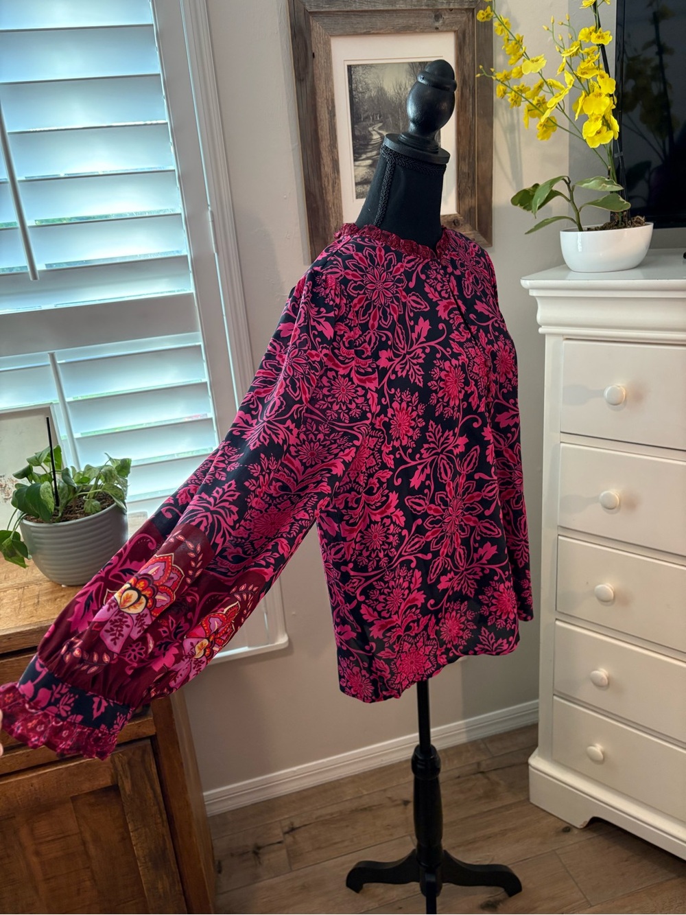 JOHNNY WAS (JADE) STEFFIE BLOUSE, XL - Picture 5 of 12